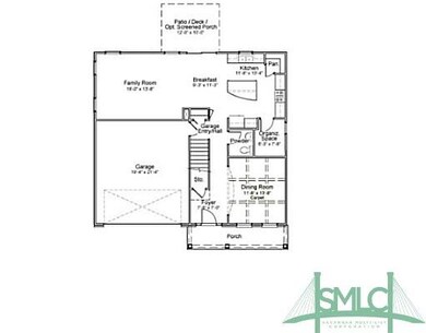 1st Floor Plan. Mungo s Palmer plan has a formal d