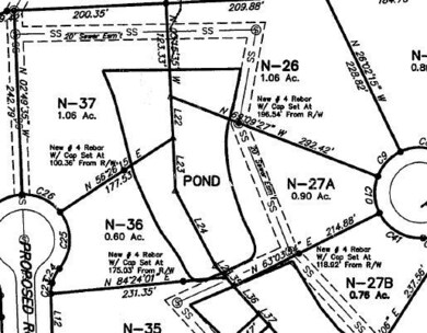 Lot 27 A plat with pond