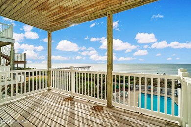 Covered deck off LR w/ expansive views