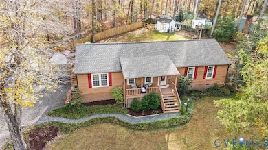 View from above of property