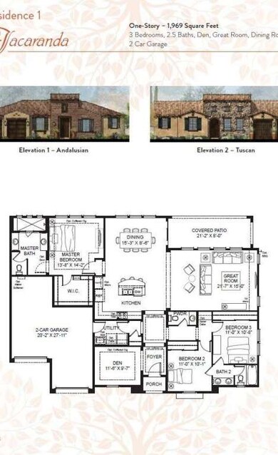 Plan 1 Jacaranda from Brochure