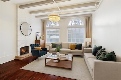 Virtual Stage Living Room (Fireplace is not functioning and Curtains are virtual staged)