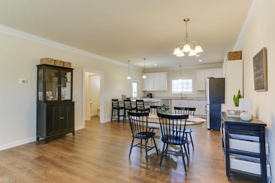 Dining area and kitchen