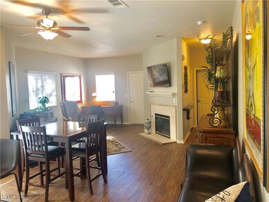 FURNISHED DOWN TO THE TV!  BEAUTIFUL FIREPLACE AND CEILING FAN TOO!