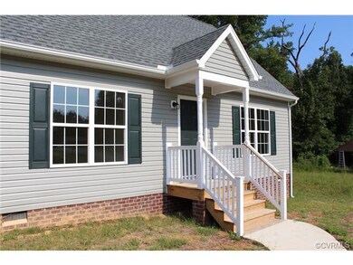 Front Porch. To be built. This picture is a representation of a similar house.