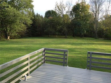 Backyard view--Apple Trees, Wooded lot, backs to the river