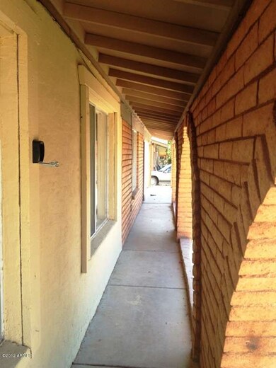 lockbox behind front arches in breezeway