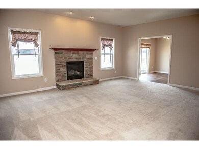 Gas log fireplace