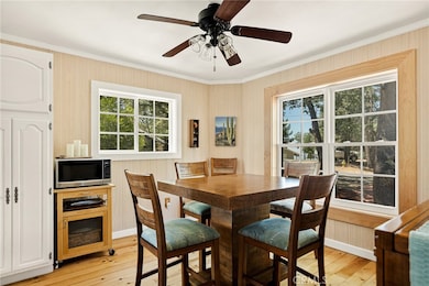 Dining area open to kitchen