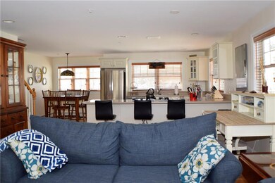 Open concept living area on the...
