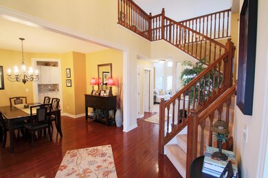 soaring two story foyer