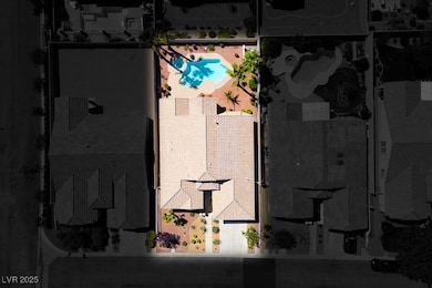 Bird's eye view of a pool