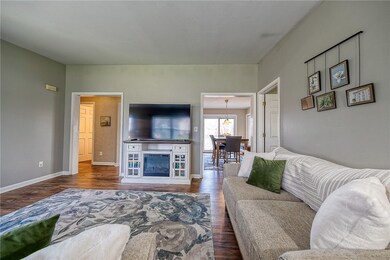 Living area with beautiful LVP flooring, also in m