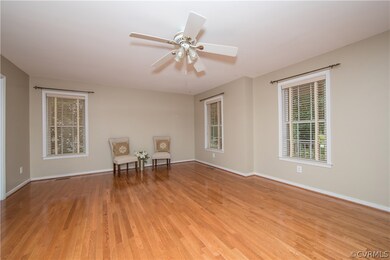 To the right of the entrance foyer is the family r