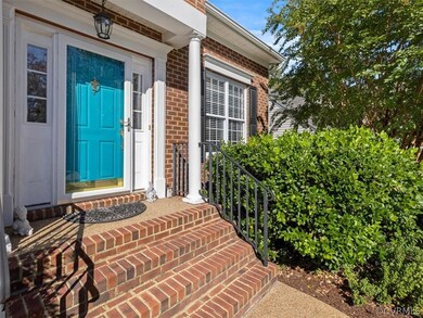 New stained glass and storm door
