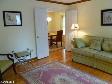 Living Room - The living room is enhanced by wood 