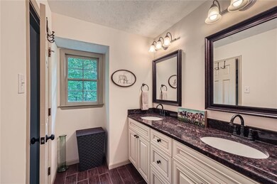 The primary bedroom has an oversized vanity for convenience and storage.