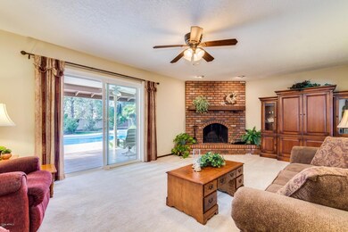 Family room fireplace