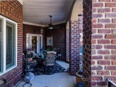 Covered porch area at front door.