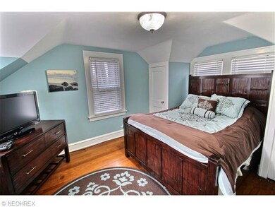 Bedroom with fresh paint colors