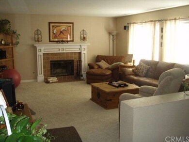 Living room with fireplace
