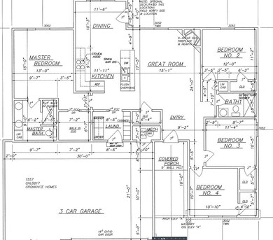 1500 B3 1585 sqft FP 4 bed