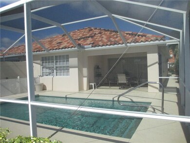 Sunny and private pool and patio with screen enclo