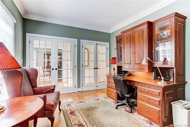 Office with Double French Doors