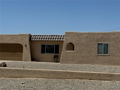 View of home's exterior featuring a garage