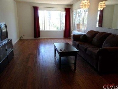 Spacious living room with large picture windows an