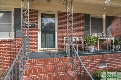 Brick front porch