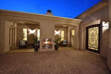 Formal Courtyard Fireplace