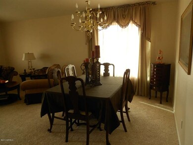 View into formal dining room...