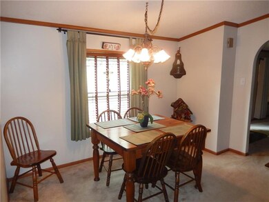 Spacious but intimate dining room.