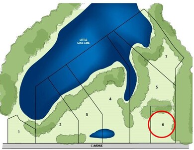 Eagle's Nest - Site #6 circled