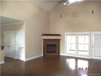 Great room has gas fireplace that can be fitted fo