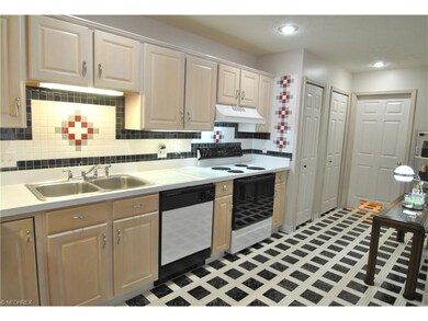 The convenient kitchen includes all appliances and