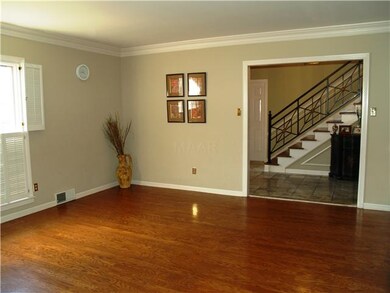Spacious and light filled living room with beautif