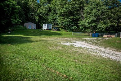 View from rear of house toward shop &