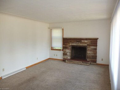 Living room with fireplace.