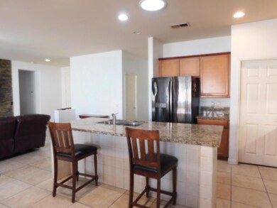 Kitchen from dining area