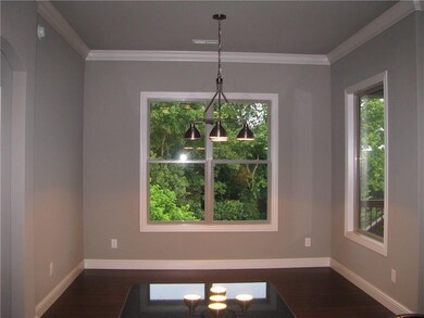Breakfast nook w/picture window over looking deck.