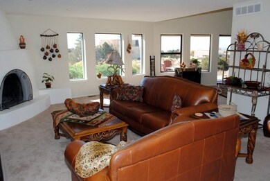 Ample Living Area with Kiva Fireplace