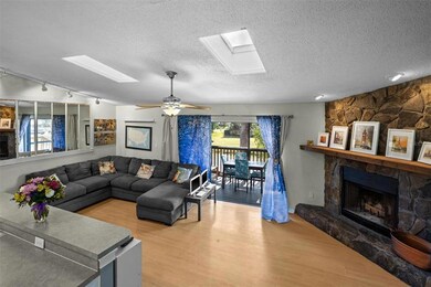 Open living, dining, and kitchen