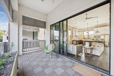 This photo showcases a bright, open-concept living