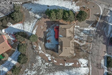 Aerial view of lot