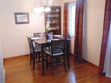 Dining room--open to living room and charming buil