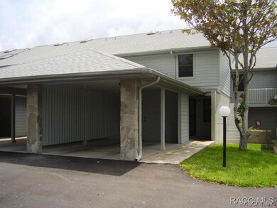 Front view with carport