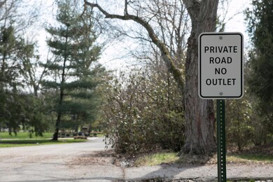 Entry to Private Road to Home