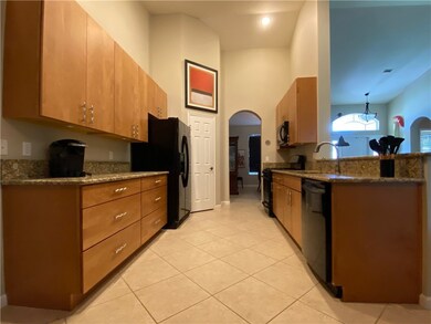 kitchen from dining area